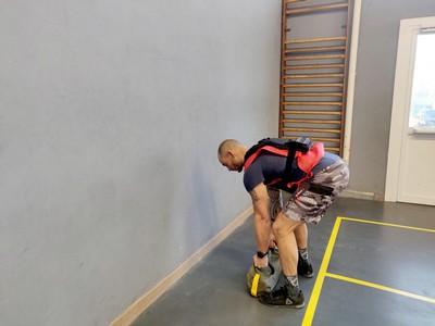 pompier avec sandbag LEVEL addict de 10 kg